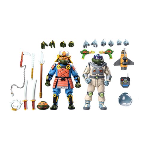 Teenage Mutant Ninja Turtles (1987 Cartoon) Space Adventure & Samurai Turtles 7-Inch Scale Action Fi