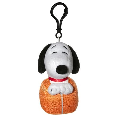 Snoopy in Space Snoopy in Sleeping Bag 4-Inch Clipsters Plush