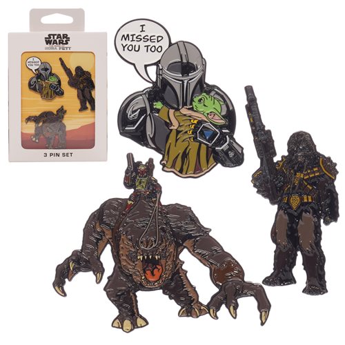 Star Wars: The Book of Boba Fett I Missed You Too Pins 3-Pack - Convention Exclusive