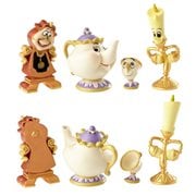 Disney Showcase Beauty and the Beast Enchanted Objects Statue Set of 4