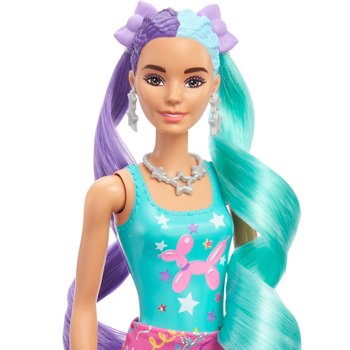 Barbie Color Reveal Glitter! Hair Swaps Doll - Glittery Blue