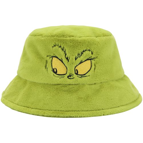 Dr. Seuss The Grinch Faux Fur Bucket Hat
