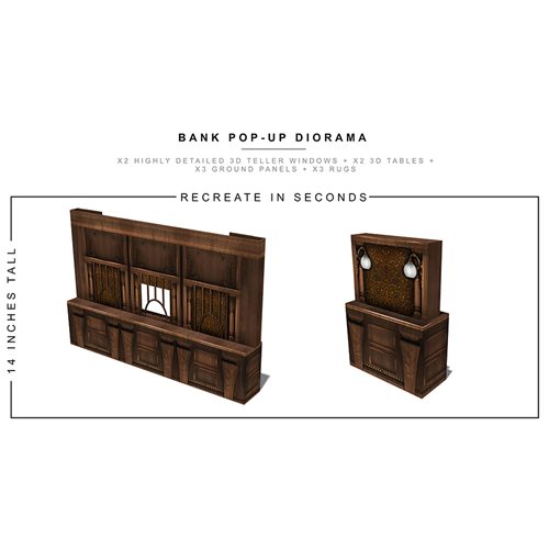 Bank Pop-Up 1:12 Scale Diorama