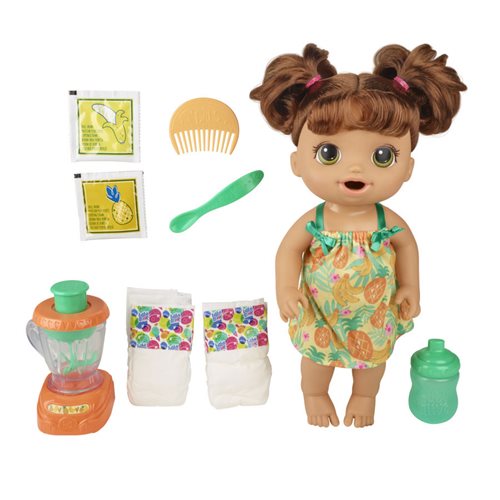 Baby Alive Magical Mixer Baby Doll - Brown Hair