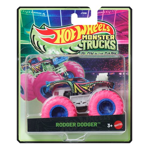 Hot Wheels Monster Trucks Glow in the Dark Vehicle 2026 Mix 3 Case of 6