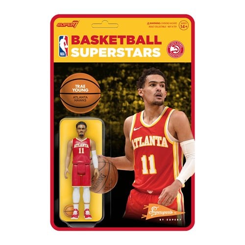 NBA Modern Trae Young (Hawks) Basketball Superstars 3 3/4-Inch ReAction Figure