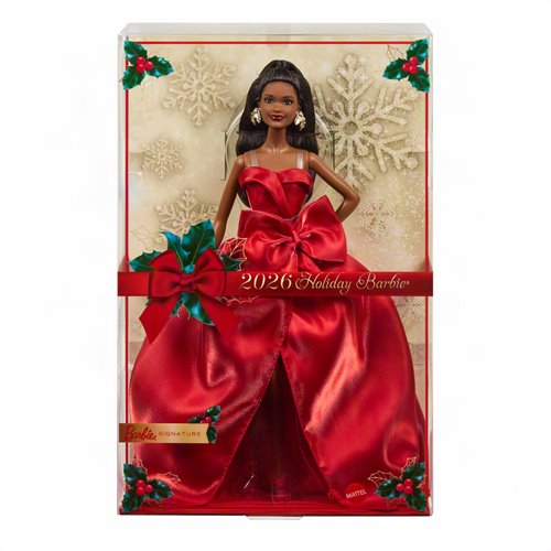 Barbie 2026 Holiday Barbie Doll with Dark Brown Hair