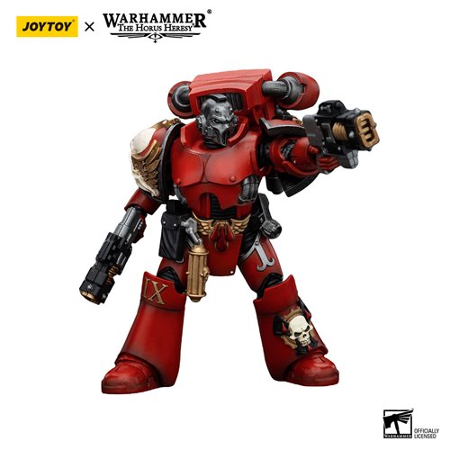 Joy Toy Warhammer Horus Heresy Blood Angels Tears Squad Erelim with Volkite Serpentas 1:18 Scale Act