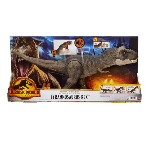 Jurassic World Thrash 'N Devour Tyrannosaurus Rex Action Figure with Sound
