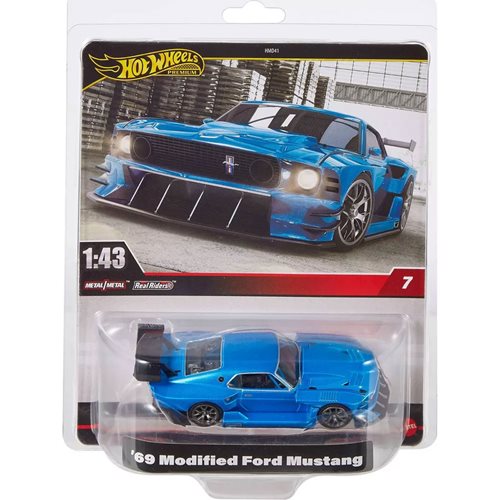 Hot Wheels Premium Modified Mad Muscle '69 Ford Mustang 1:43 Scale Vehicle