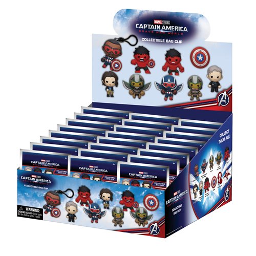 Captain America: Brave New World 3D Foam Bag Clip Display Case of 24
