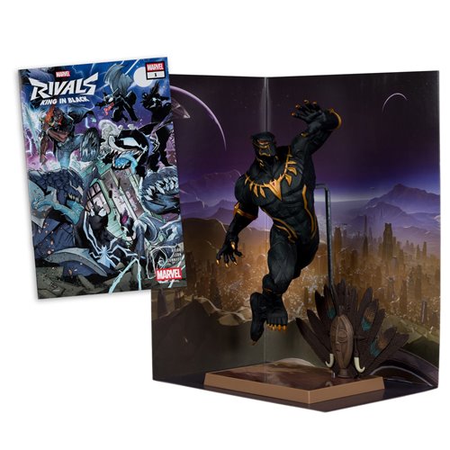 Marvel Rivals Wave 3 Black Panther 1:6 Scale Posed Figure with Scene and Comic