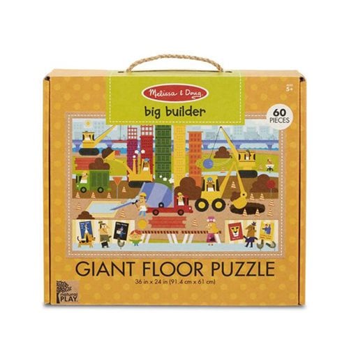 Melissa & Doug Natural Play Big Builder 60-Piece Giant Floor Puzzle
