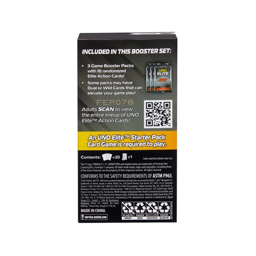 UNO Elite Formula 1 2025 Core Edition Booster Set