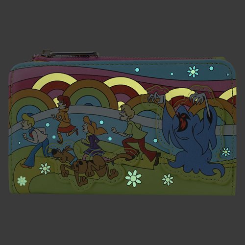 Scooby-Doo Psychedlic Monster Chase Glow-in-the-Dark Flap Wallet