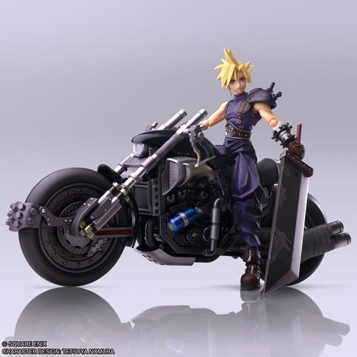 Final Fantasy VII Cloud Strife & Hardy-Daytona Bring Arts Action Figure Set