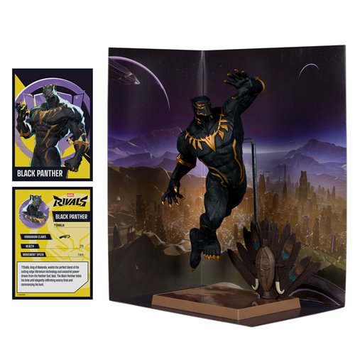 Marvel Rivals Wave 3 Black Panther 1:6 Scale Posed Figure with Scene and Comic