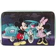 Mickey and Minnie Date Night Drive-In Zip-Around Wallet
