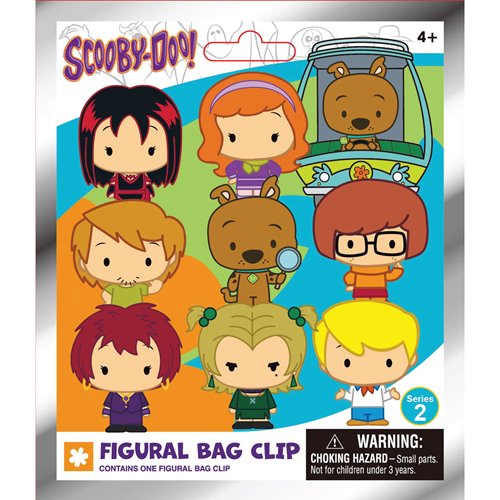 Scooby-Doo Series 2 3D Foam Bag Clip Display Case of 24