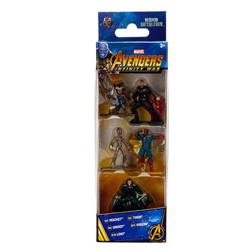 Avengers Infinity War JADA Nano Metalfigs Die-Cast Mini-Figures WAVE 2 5-Pack 
