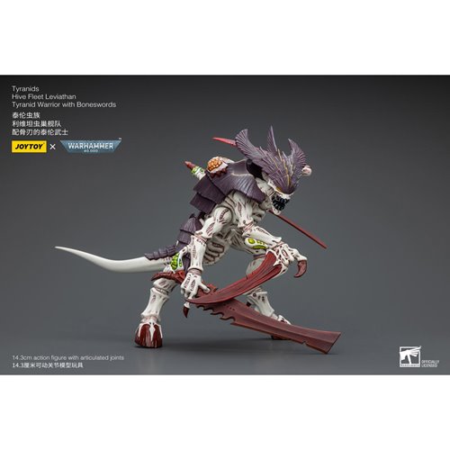 Joy Toy Warhammer 40,000 Tyranids Hive Fleet Leviathan Tyranid Warrior with Boneswords 1:18 Scale Ac