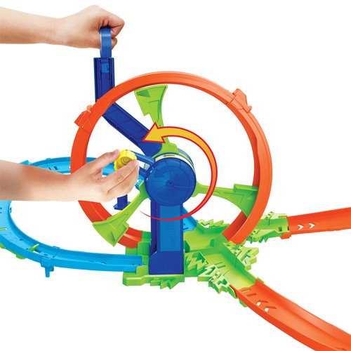 Hot Wheels Stunt Tracks Rapid Launch & Loop Playset