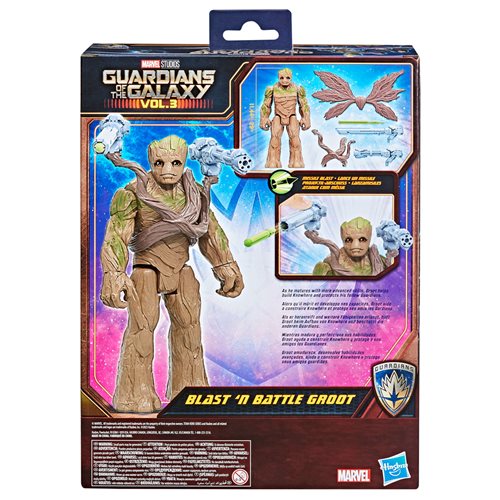 Guardians of the Galaxy Vol. 3 Blast n Battle Groot Titan Hero Series 12-Inch Action Figure