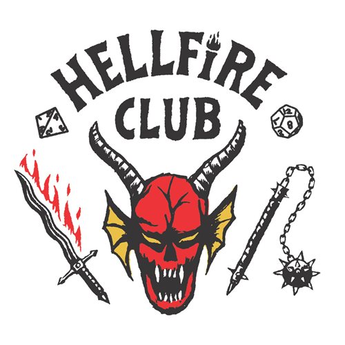 Stranger Things Hellfire Club Peel and Stick Wall Decals