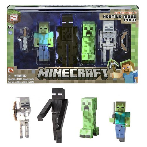 Minecraft Hostile Mob Action Figure Pack