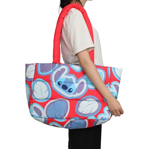 Disney Stitch Oversized Puffer Tote Bag
