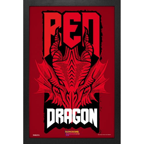 Dungeons & Dragons Red Dragon Head Framed Art Print