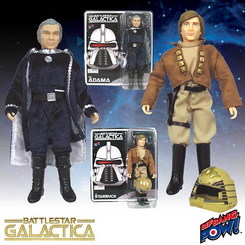 Battlestar Galactica Lt. Starbuck and Cdr. Adama Figures