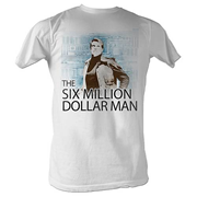 Six Million Dollar Man Circuit White T-Shirt