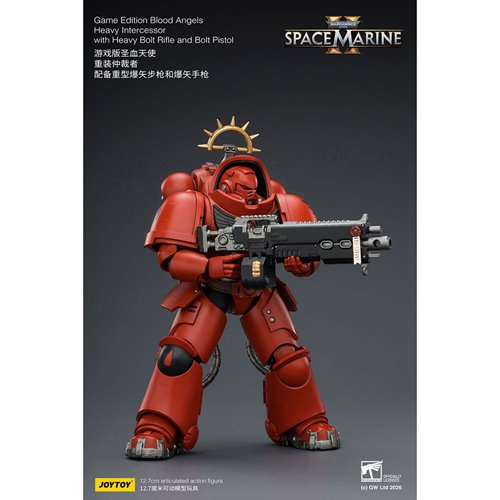 Joy Toy Warhammer 40K Space Marines Game Edition Blood Angels Heavy Intercessor Rifle & Pistol 1:18