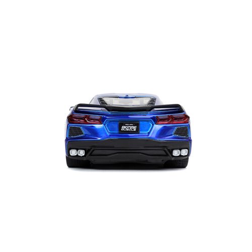 Bigtime Muscle 2020 Chevy Corvette Stingray Candy Blue 1:24 Scale Die-Cast Metal Vehicle