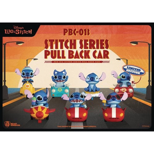Lilo & Stitch Stitch Series Pull Back Car PBC-013 Set of 6