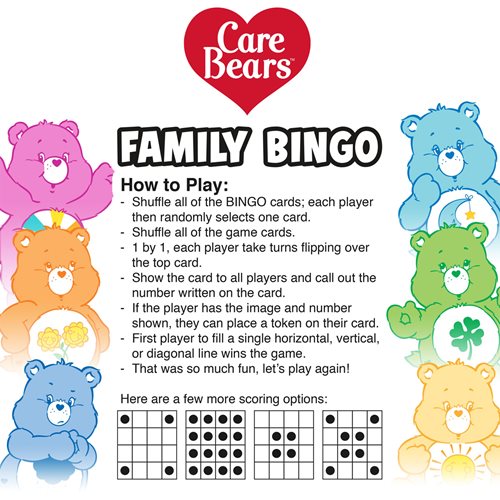 Care Bears Family Bingo Game