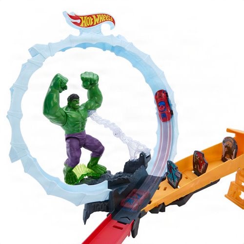 Spider-Man: Brand New Day Hot Wheels Superstar Speeders Spider-Man and Hulk Smashdown Track Set