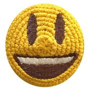 Emoji Wide Smile Crocheted Footbag