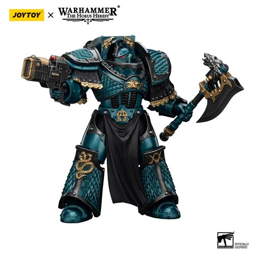 Joy Toy Warhammer The Horus Heresy Alpha Legion Lernaean Terminator with Volkite Charger 1:18 Scale