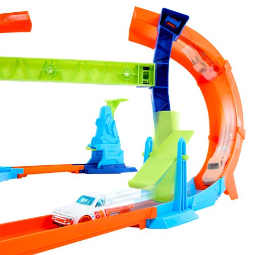 Hot Wheels Stunt Tracks Corkscrew Jump Champion Track Set
