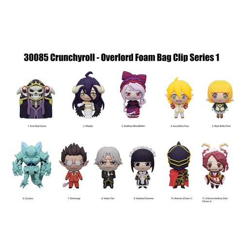 Overlord 3D Foam Bag Clip Random 6-Pack