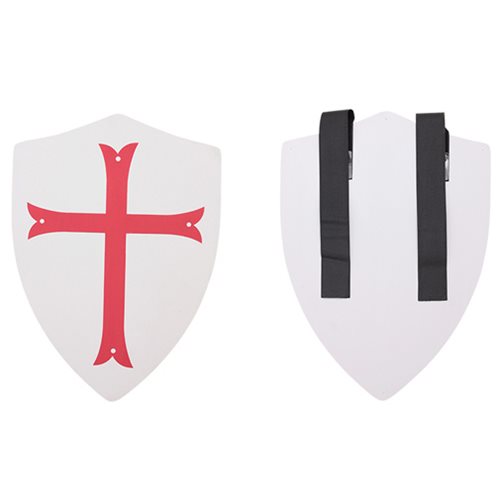 Hero's Edge White Crusader with Red Cross Foam Shield