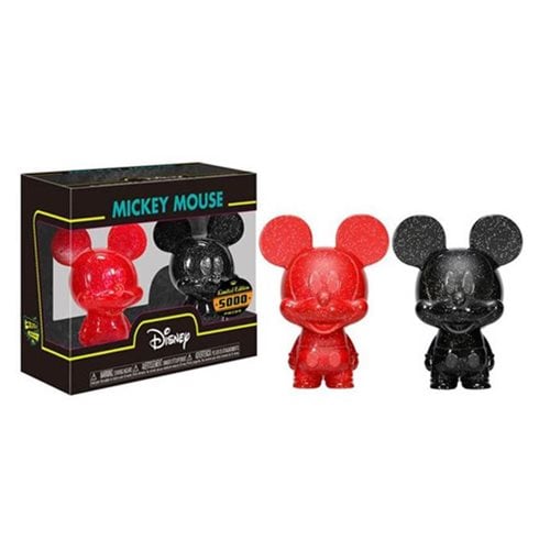 Mickey Mouse Red and Black Hikari XS Vinyl Figure 2-Pack