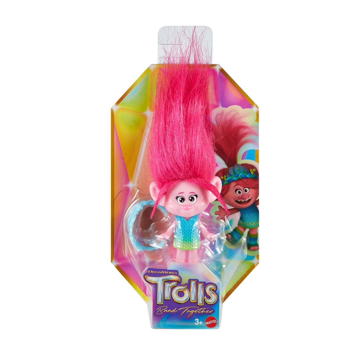 Trolls Band Together Queen Poppy, Viva & Branch Mini Doll 3-Pack