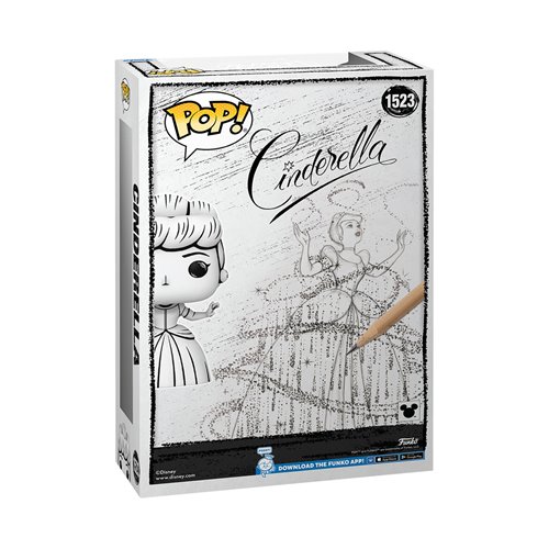 Disney Sketched Cinderella Funko Pop! Cover Figure with Case