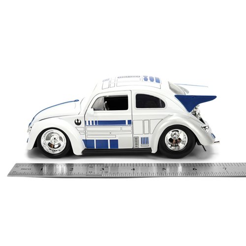 Hollywood Rides Star Wars 1959 Volkswagen Drag Beetle 1:24 Scale Die-Cast Metal Vehicle with R2-D2 F