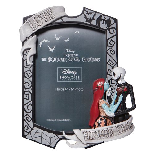 Disney Showcase Nightmare Before Christmas Jack and Sally Picture Frame, Not Mint