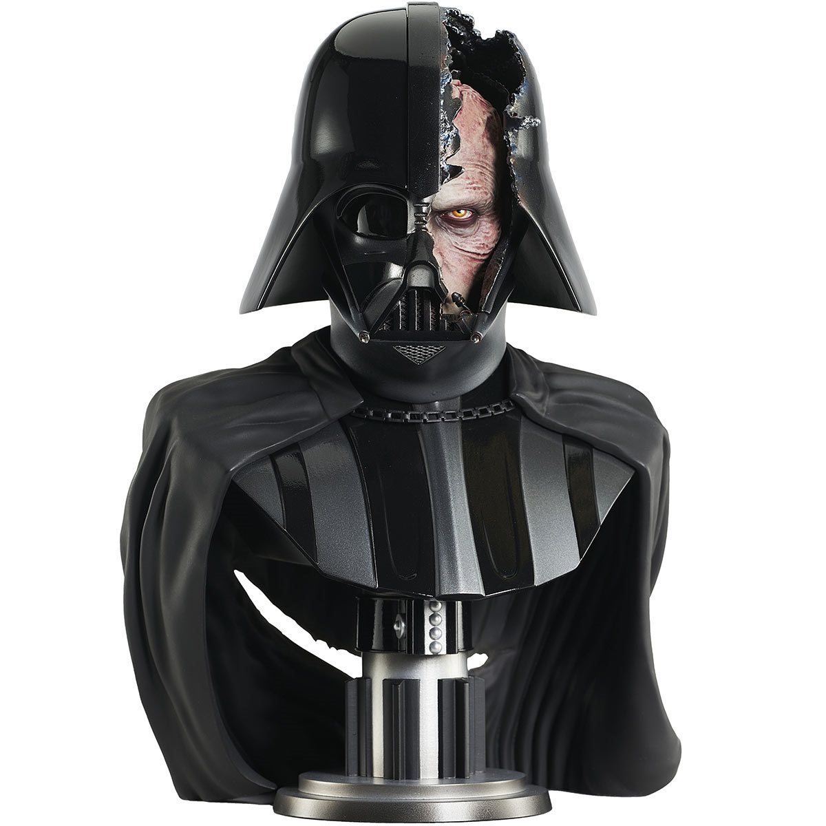 politi bleg Ordliste Star Wars: Obi-Wan Kenobi Darth Vader Damaged Helmet Legends in 3D 1:2  Scale Bust