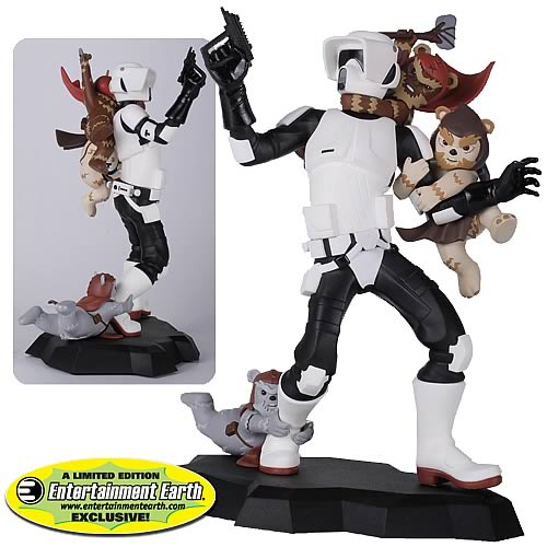 EE Exclusive Star Wars Scout Trooper Ewok Attack Maquette